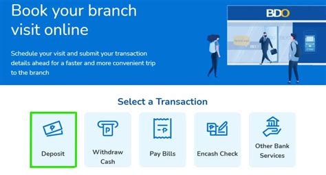 bdo deposit appointment|BDO Online .